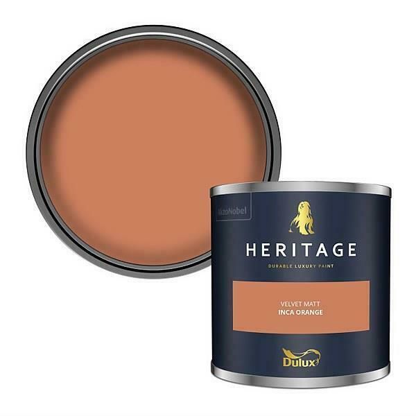 a can of paint with the lid open to show it's brown exterior color