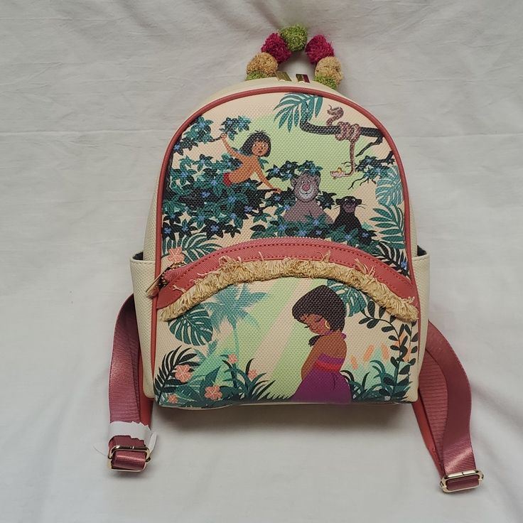 Bnwt Disney Jungle Book Backpack Danielle Nicole 9" X 11" X 3" Smoke & Pet Free Questions, Offers, & Bundles Welcome! Thanks For Looking!! M0028 Disney Style Daily Backpack, Disney School Bag With Adjustable Strap, Multicolor Disney Standard Backpack, Multicolor Backpack For Disney Fan Events, Disney Backpack With Adjustable Strap, Disney Bags For Daily Use And Back To School, Disney Rectangular Backpack For Everyday Use, Disney Themed Rectangular Backpack For Everyday Use, Disney Backpack With Adjustable Strap For Back To School