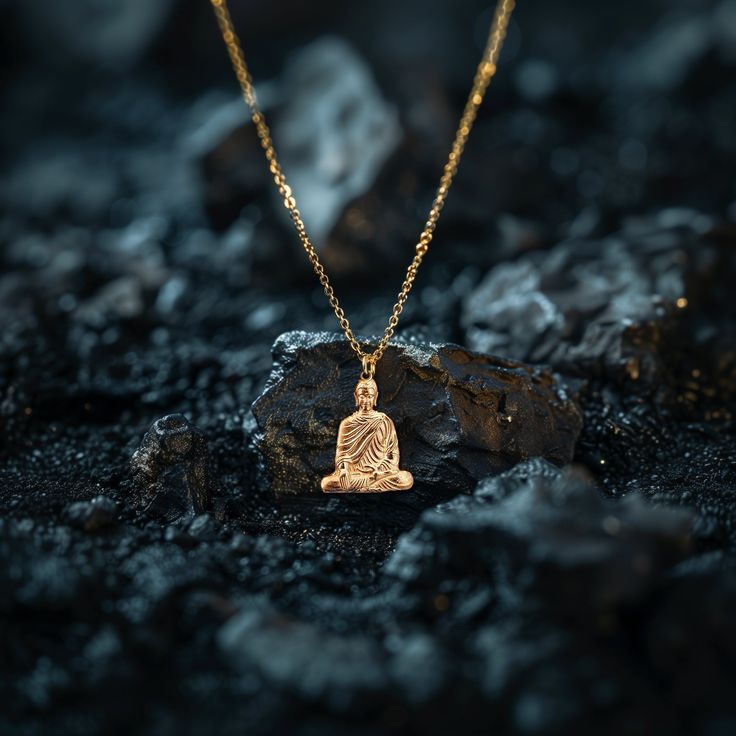 Find peace and enlightenment with our gold Buddha pendant, exquisitely crafted in the USA. Symbolizing serenity, wisdom, and spiritual awakening, each piece is a sanctuary of calm and reflection. PENDANT INFORMATIONThis pendant is made of real, solid gold.• Made in USA• Material: 14k or 18k solid gold• Finish: polished• Height: 1.25" (31,5 mm) x Width: 0.92" (23,5 mm)• Pendant weight: approx. 6 grams (14k)• Bail: fits up to 4 mm chains• Solid back, not hollow• A certificate of authenticity is included• Delivered in our elegant jewelry box, making it the perfect gift Shipping: All of our orders are custom-made. Please allow approximately 3 weeks for production and shipping. Shipping includes a tracking number and signature confirmation. The production timeline is an estimate and may fluctua Spiritual Rose Gold Jewelry For Meditation, Gold Jewelry For Blessing Events, Spiritual Recycled Gold Pendant Jewelry, Gold Plated Spiritual Jewelry For Blessing, Spiritual Gold-plated Necklaces For Blessings, Spiritual Gold-plated Necklace For Blessings, 14k Gold Spiritual Necklaces For Meditation, Yellow Gold Spiritual Necklace With Si Clarity, Spiritual Gold Jewelry For Meditation