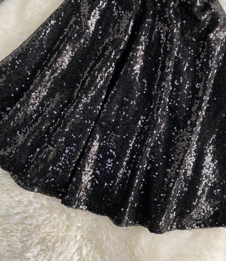 Cute A line sequins short dress Fabric: sequins Color: silver, black Size: S, M S length 76 bust 82 waist 74 M length 77 bust 86 waist 78 For more pictures of the dress, please contact us, thank you. Sequin Short Dress, Wrap Jacket, Skirt Short, Suspender Skirt, Sequin Shorts, Choose Colors, Deep V Neck, Short Dress, Dress Fabric