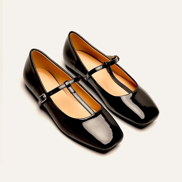 These Were Delivered Last Week And They’re New In Box. However, They’re Too Small On Me And I Had To Order A New Pair One Size Larger. The Company Doesn’t Provide Refunds So I Have This Pair That I Would Love To Go To Someone Who Can Fit Them Perfectly, And Wear Them To Their Hearts Content! Elegant Black Mary Janes For Spring, Elegant Black Mary Janes For Formal Occasions, Elegant Black Mary Janes For Office, Black Pointed Toe Mary Janes For Evening, Chic Square Toe Mary Janes For Party, Chic Mary Janes With Square Toe For Party, Elegant Black Flat Heel Mary Janes, Black Low Heel Mary Janes For Party, Black Square Toe Mary Janes For Office