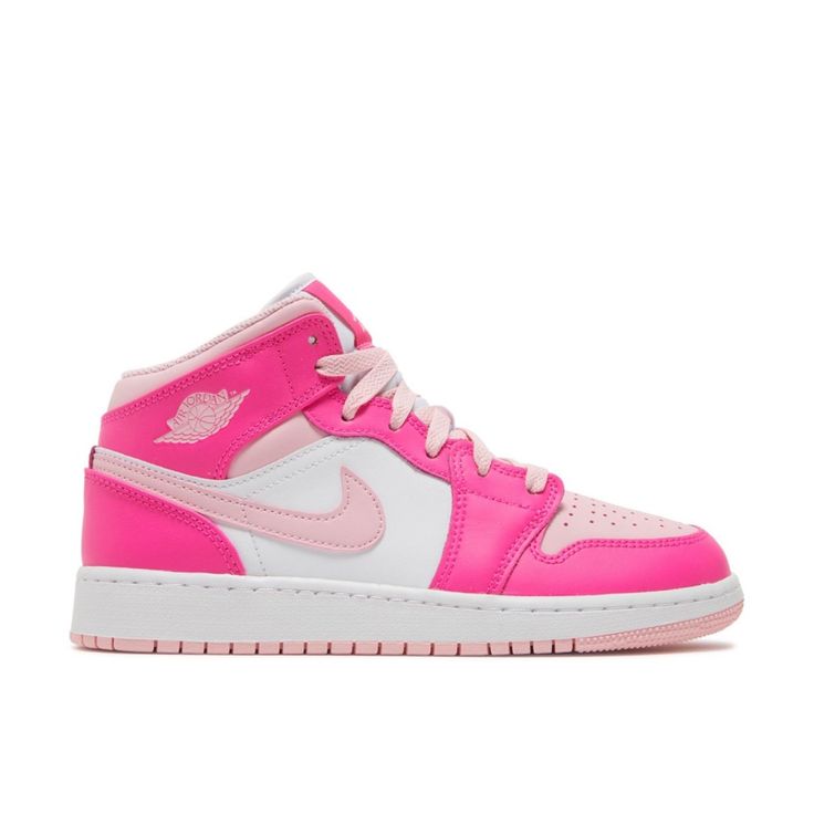 Nike Air Jordans Nike Air Jordans Pink, Pink High-top Sneakers With Contrast Sole For Spring, Pink Basketball Shoes For Spring Streetwear, Sporty Pink Basketball Shoes For Spring, Nike Pink High-top Jordan Shoes, Pink Mid-top Jordan Shoes With Boost Midsole, Pink Mid-top Jordan Shoes For Streetwear, Nike Low-top Pink Jordan Shoes, Nike Pink High-top Sneakers With Laces