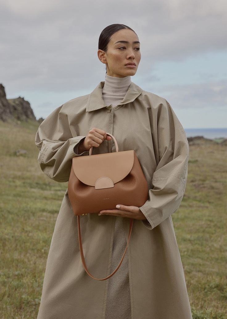 Polène | Bag - Numéro Un - Trio Camel Textured leather Design Your Own Shoes, Stylish Celebrities, Parisian Chic, Camel Color, Day Bag, The Model, Leather Items, One Design, Hottest Trends