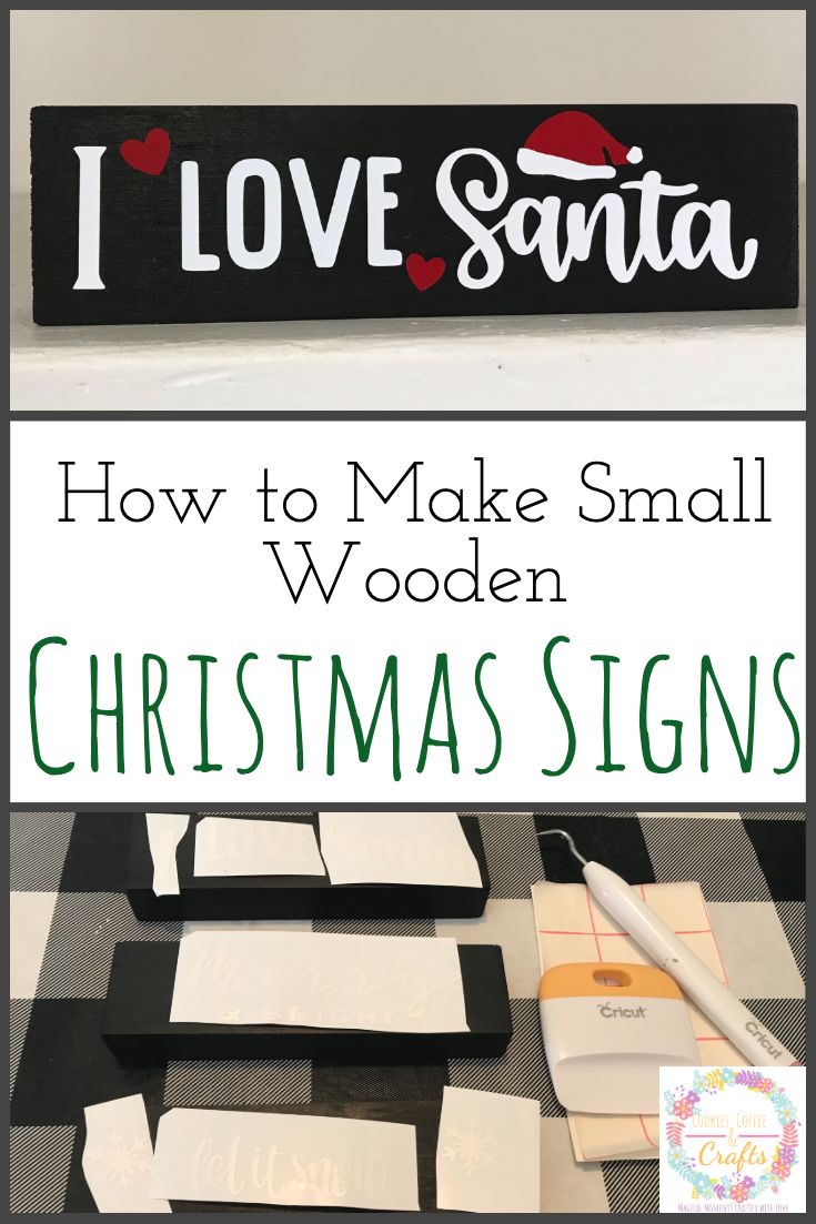 a sign that says i love santa how to make small wooden christmas signs