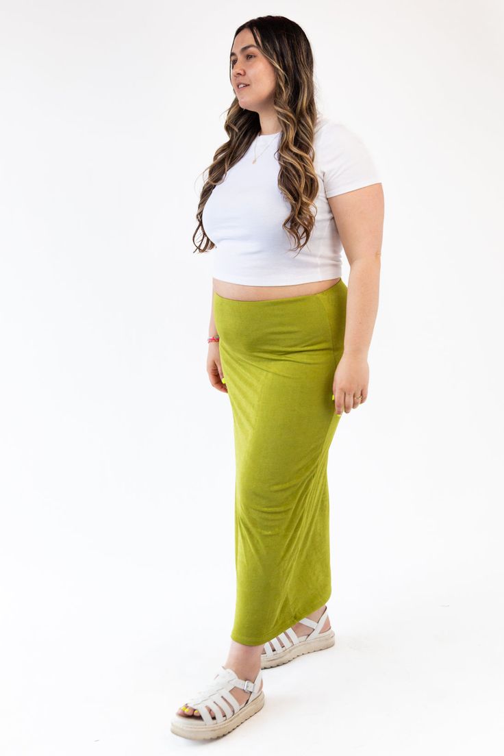 The Teagan Bodycon Maxi Skirt from NLT is ultra-stretchy and incredibly comfy. This body-hugging maxi skirt has a double layer design for a simple yet stylish look. Pair it with the Bonsai tops or a white crop top for a killer outfit. Comes in multiple colors! Details: Made 100% in Los Angeles Care Instructions: Hand wash Fabric: 95% Poly, 5% Span Comes in 3 colors Solid Stretch Maxi Skirt, Versatile Full-length Stretch Skirt, Casual Fitted Solid Color Maxi Skirt, Stretch Casual Maxi Skirt, Casual Stretch Full Length Maxi Skirt, Casual Stretch Full-length Maxi Skirt, Versatile Fitted Maxi Bottoms, Versatile Fitted Maxi Length Bottoms, Versatile Stretch Pencil Skirt