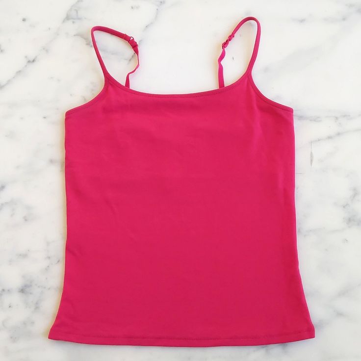 New Without Tag. Express Cotton And Spandex Cami With Built-In Bra. Pretty And Stretchable. Max Length 20", Armpit To Armpit 13.5" Can Stretch To 19", Waist Width 13" Can Stretch To 19". 95% Cotton. 5% Spandex. Basic Fitted Tops With Adjustable Straps, Pink Elastane Top With Built-in Bra, Pink Top With Built-in Bra, Fitted Red Elastane Tank Top, Red Stretch Camisole With Tank Straps, Fitted Seamless Red Tank Top, Basic Red Stretch Tank Top, Red Stretch Cami Camisole, Fitted Basic Pink Tank Top