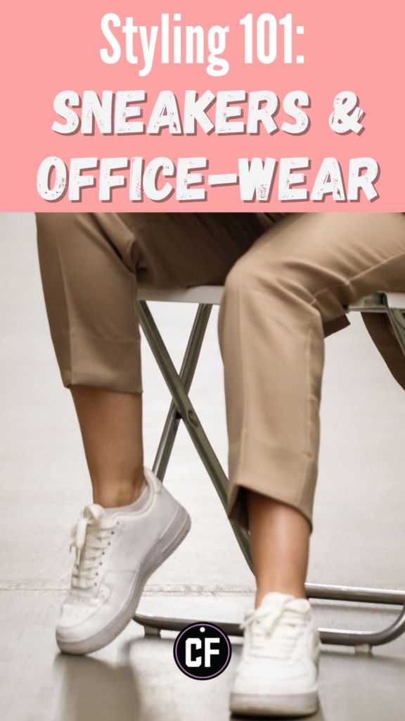 Work Outfits Women Office Sneakers, Business Casual Women Tennis Shoes, Women’s Slacks With Sneakers, Sneakers For The Office Women, Sneaker For Work Outfit, White Sneakers Work Outfit Women, Casual Business With Sneakers, Sneakers In The Office, Sneakers Work Outfit Women