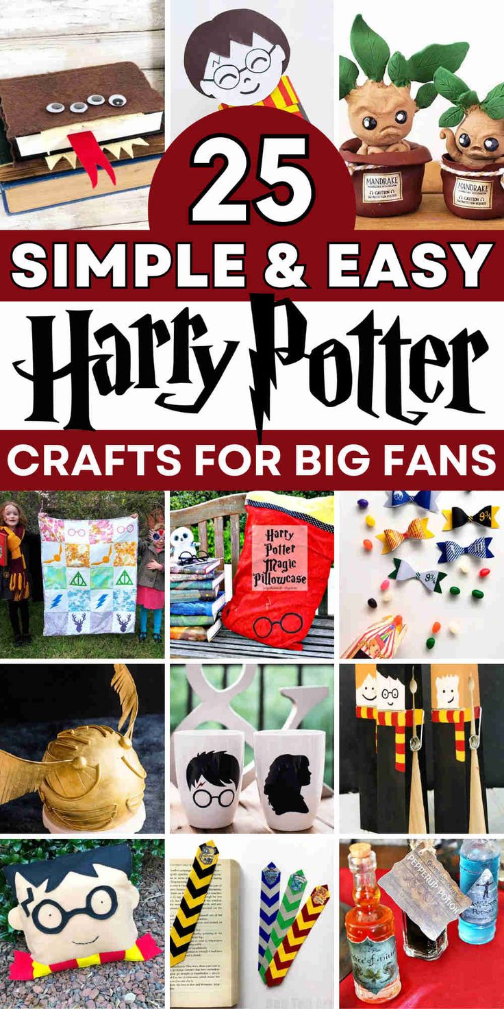 25 simple and easy harry potter crafts for kids