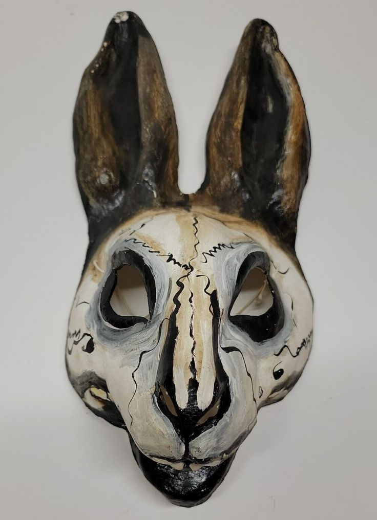 VTG Psycho Rabbit Masque Arrayed Paper Mache Mask Sausalito CA Donnie Darko | eBay