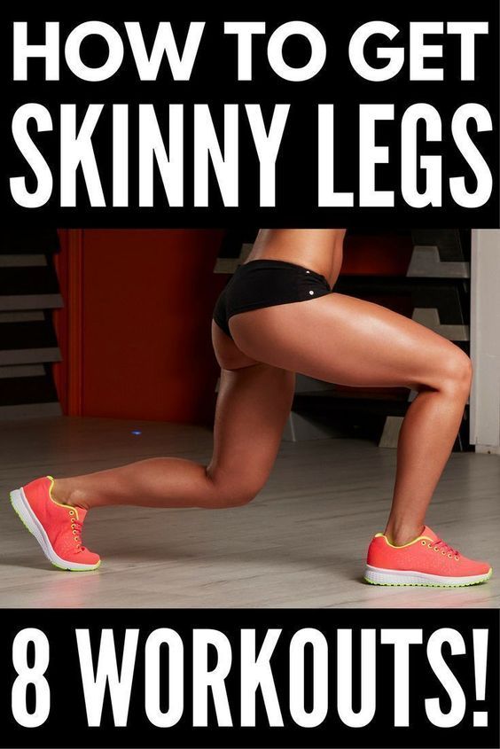 8 Slimming Leg Workouts You Can Do Anywhere | Want to know how to get skinny legs fast? You’re in luck! Whether you like to workout at the gym or at home, we’ve got 8 no equipment workout videos for women to help you tighten and tone your inner and outer thighs and get sexy, skinny legs. Perfect for beginners, runners, and everyone in between, we’ve even included a 30-day thigh slimming challenge to keep you motivated! #legworkout #legsfordays #weightloss #workout #burnfat Inner Leg Workout, Workout Videos For Women, Fitness Meals, Equipment Workout, Workout At The Gym, Leg Workout At Home, Leg Workouts, Thigh Exercises, Legs Workout