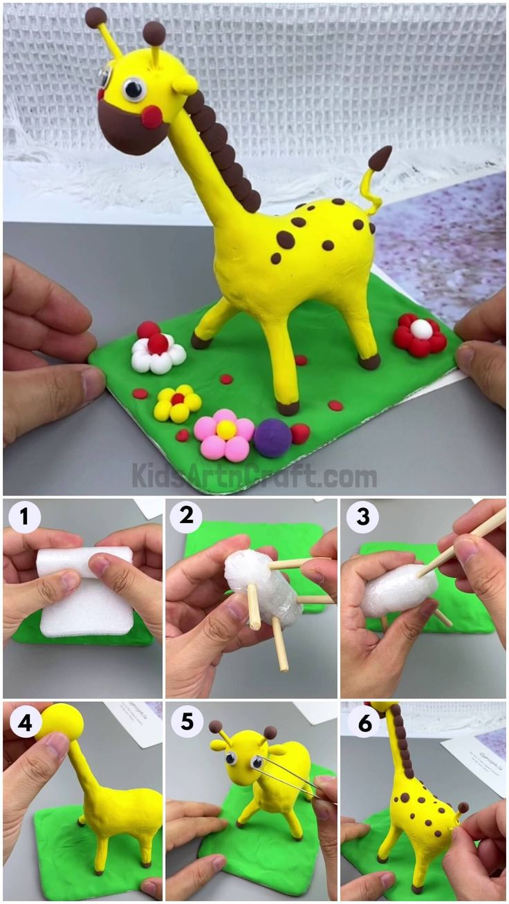 step by step instructions on how to make a giraffe cake