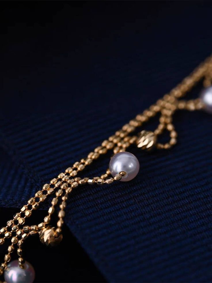 18k Solid Gold Akoya Pearl Necklace - Etsy Luxury Gold Akoya Pearl Bracelet, Gold Akoya Pearl Single Strand Bracelet, Elegant Yellow Gold Akoya Pearl Bracelet, Gold Pearl Bracelet With 14k Gold Chain, Elegant Gold Pearl Bracelet With Pendant, Gold Akoya Pearl Round Bracelet, Gold Akoya Pearl Bracelet, Elegant Akoya Pearl Jewelry In Yellow Gold, Gold Akoya Pearl Bracelet With Pearl Pendant