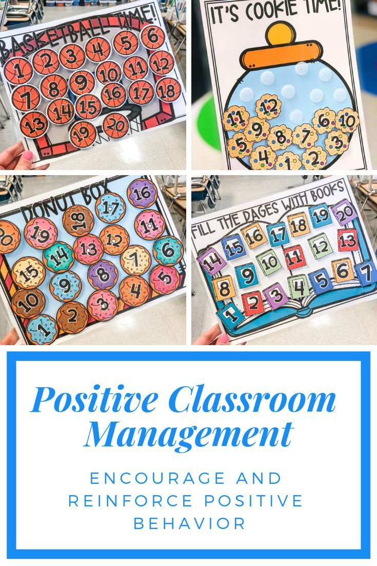 a collage of pictures with the words positive classroom management