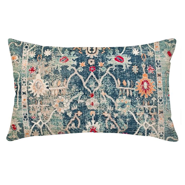 Boho Pillow Cases, Pillow Covers Design, Boho Pillow Covers, Rust And Blue Throw Pillows, Navy And Rust Throw Pillows, Teal And Rust Pillow, Blue Lumbar Throw Pillows, Bohemian Throw Pillows Navy And Rust, Navy Blue Boho Throw Pillows