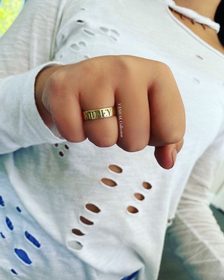 "Personalized name ring in gold or silver!! Engrave anything you like! 10 character limit Would make a great gift for yourself or a loved one!! Ring is: -sterling silver -14K gold plated -stamped \"925\" You can order your initial, name, kids names, etc. ** in the \"letter to seller\" section please include your email address and what you want personalized on your ring** Free shipping in the US! If you have questions please don't hesitate to ask. Happy shopping!!" Personalized Gold Engraved Ring For Promise, Custom Name Engraved Yellow Gold Promise Ring, Gold Personalized Promise Ring, Personalized Gold Engraved Promise Ring, Gold Minimalist Ring With Custom Name Engraving, Minimalist Gold Engraved Ring With Custom Name, Gold Initial Ring With Custom Name For Promise, Gold Engraved Ring With Custom Name For Promise, Custom Name Engraved Gold Ring