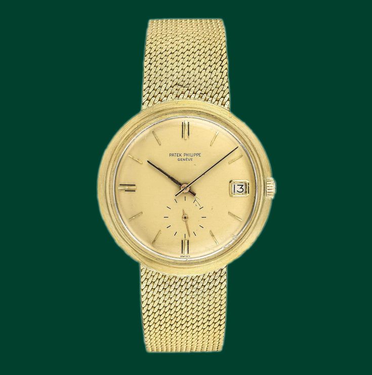 Brand: Patek Philippe Ref. 3541 Movement: hand-winding Case Material: 18K Yellow Gold Case Size: 36 mm Thickness: 10.5 mm Dial: Gold color with Gold color hour Marks and Black color hands; Date on 3 o'clock; small sub-dial Bracelet: 18K Yellow Gold  Wrist size: Approximately 7.5  inch Weight of the watch: 84.8 GM   Additional services such as refinishing and appraisal will be at extra cost ! We guarantee that all of our items are 100% authentic ! For additional photos and any inquiries, please send us a Direct Message ! We are official wholesalers, who have been selling for more than 2 decades ! Eligible for Paypal Credit & Affirm, If you're interested, please check if you qualify. For any questions, please feel free to send us a message. Formal Yellow Gold Diamond Watch With Chronograph, Formal Yellow Gold Diamond Chronograph Watch, Gold Chronograph Watch With Timeless Style, Yellow Gold Diamond Watch With Chronograph, Yellow Gold Round Diamond Watch With Chronograph, Luxury Yellow Gold Jewelry And Watches With Chronograph, Yellow Gold Chronograph Watch Accessories For Formal Events, Yellow Gold Chronograph Watch Accessories For Formal Occasions, Elegant Yellow Gold Diamond Watch With Chronograph