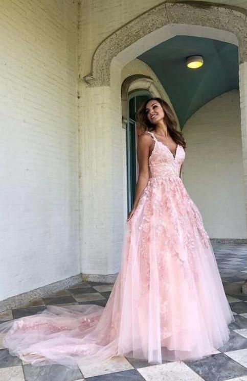 Pink Prom Dresses, Prom Dress Inspo, Grad Dresses, Pink Prom Dress, Pink Tulle, Pink Prom, Gowns Online, Cute Prom Dresses, Pretty Prom Dresses