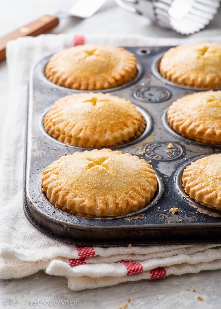 gluten free mince pies in a muffin tin