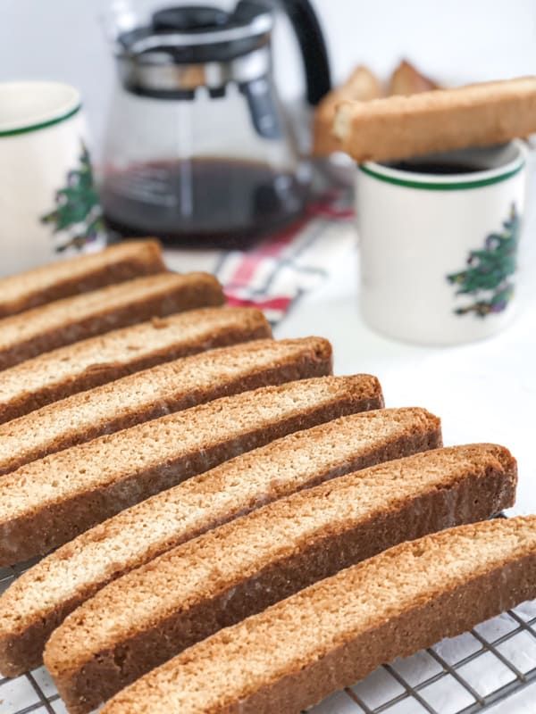 slices of bread sitting on top of a cooling rack