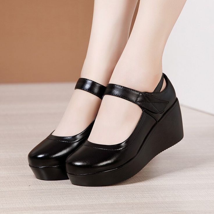 Shipping: Worldwide Express Shipping AvailableDelivery time: 7-15Days Fast ShippingReturns: Fast refund, 100% Money Back Guarantee.Brand Name: WDHKUNOrigin: Mainland ChinaUpper Material: microfiberToe Shape: Round ToeWith Platforms: YesPlatform Height: 0-3cmHeel Height: High (5cm-8cm)Heel Type: WedgesPump Type: Mary JanesStyle: FashionFashion Element: ShallowSeason: Spring/AutumnOutsole Material: TPUis_handmade: YesPattern Type: SolidInsole Material: LatexOccasion: Office & CareerModel Number: 2 Shoes Mary Jane, Platform Wedges Shoes, Shoes Outfit Fashion, Brand Name Shoes, Platform Mary Janes, Shoes Platform, Wedge Pumps, Mary Jane Heels, Jane Shoes