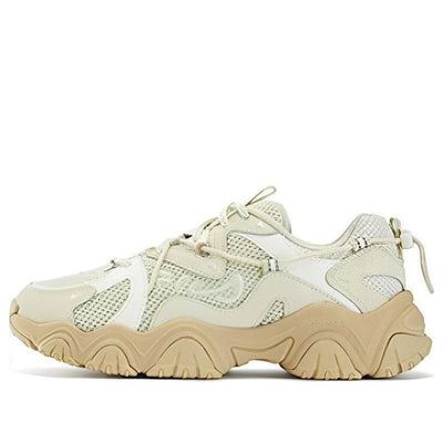 (WMNS) FILA Fluid 4 Sneakers 'Cream White Beige' F12W332113FAC Khaki Lace-up Sneakers For Streetwear, Beige Low-top Running Shoes With Rubber Sole, Sporty Off White Lace-up Sneakers, Beige Sports Sneakers With Rubber Sole, Cream Sneakers With Rubber Sole For Light Sports, Sporty Beige Chunky Sneakers For Streetwear, Cream Lace-up Running Shoes For Streetwear, Beige Sneakers For Light Sports With Rubber Sole, Beige Sneakers With Rubber Sole For Light Sports