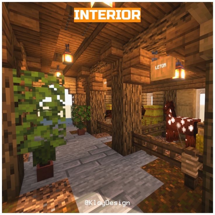 the interior of a log cabin in minecraft