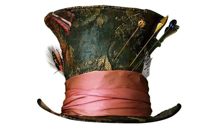 a hat with feathers on it is shown in the shape of an old top hat