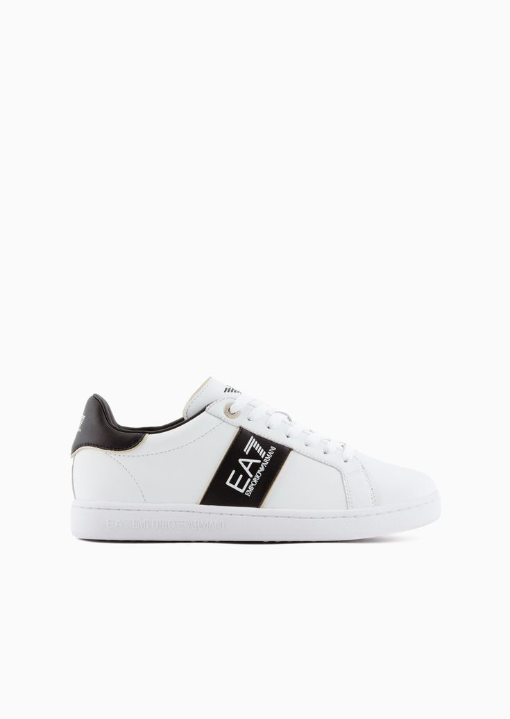 Shop EMPORIO ARMANI EA7 Classic Sneakers for Unisex at the official store and browse the Sneakers collection. Sporty Custom Sneakers With Logo Detail For Streetwear, Sporty Custom Sneakers With Logo And White Sole, Classic Low-top Custom Sneakers With Logo Print, Custom Low-top Sneakers With Logo For Sports, Sporty Custom Sneakers With Logo And Round Toe, Casual Leather Custom Sneakers With Logo Detail, Classic High-top Sneakers With Logo And White Sole, Sporty Low-top Custom Sneakers With Logo Detail, Sporty Custom Leather Sneakers With Logo Print