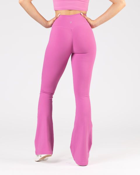 Sierra Flare Legging : 34" Trendy Flare Stretch Yoga Pants, Flare Yoga Pants For Workout, Flared Yoga Pants For Workout, Stretch Flare Activewear For Spring, Trendy Stretch Full Length Flares, Fitted Flare Yoga Pants For Spring, Trendy Flare Yoga Pants With High Stretch, Trendy Flare Yoga Pants, Trendy Full Length Pink Yoga Pants