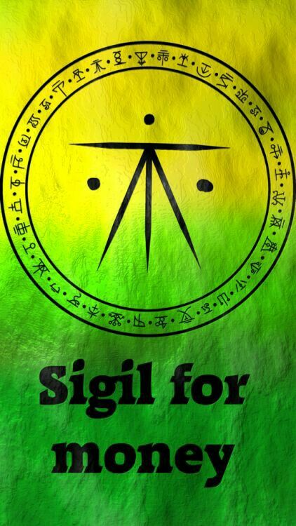 a green and yellow poster with the words, sign for money