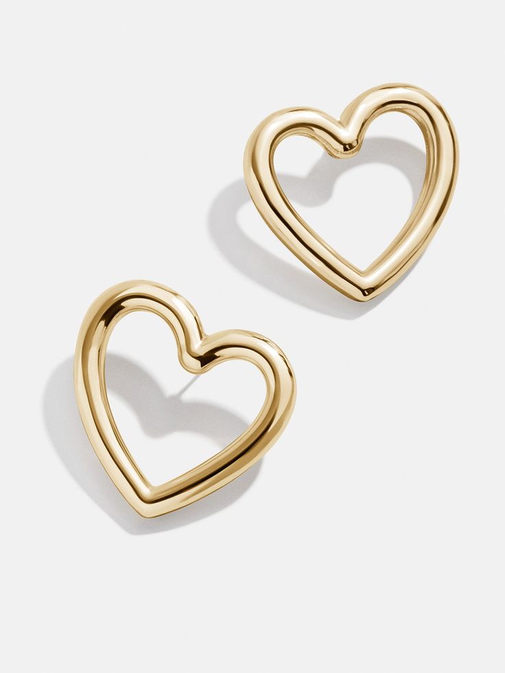 Friendly reminder: hearts never go out of style. Introducing the Amanda Earrings, heart outline stud earrings. Available in either gold or shimmering pavé, these earrings bring lovely charm to your everyday 'fits. Everyday Fits, Heart Outline, Earrings Heart, Family Event, Friendly Reminder, Gold Heart, The Gold, Heart Of Gold, Out Of Style