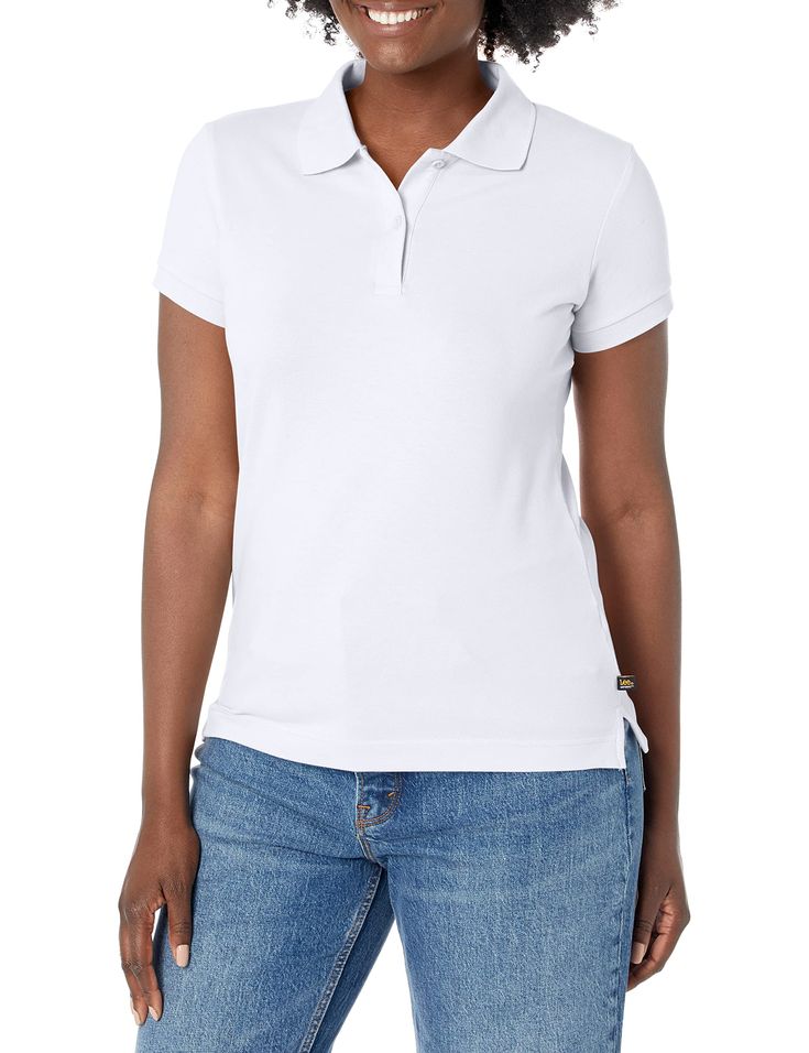 PRICES MAY VARY. Short-sleeve pique polo shirt with two-button placket and flat knit collar Classic Cotton Plain Polo Shirt, Classic Plain Cotton Polo Shirt, Classic Solid Color Polo Shirt, Classic Solid Polo Shirt, Basic Solid Polo Shirt With Relaxed Fit, Basic Solid Color Relaxed Fit Polo Shirt, Basic Solid Relaxed Fit Polo Shirt, Basic White Collared Polo Shirt, Basic Solid Collared Shirt