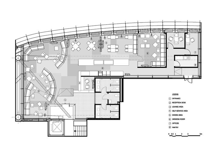 the floor plan for an office building