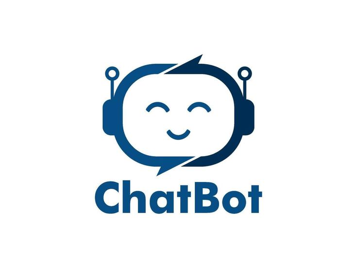 the chatbot logo with headphones on it