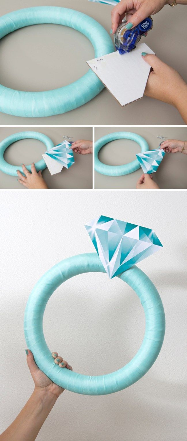 how to make an origami ring wreath with tissue paper and glue - step by step instructions