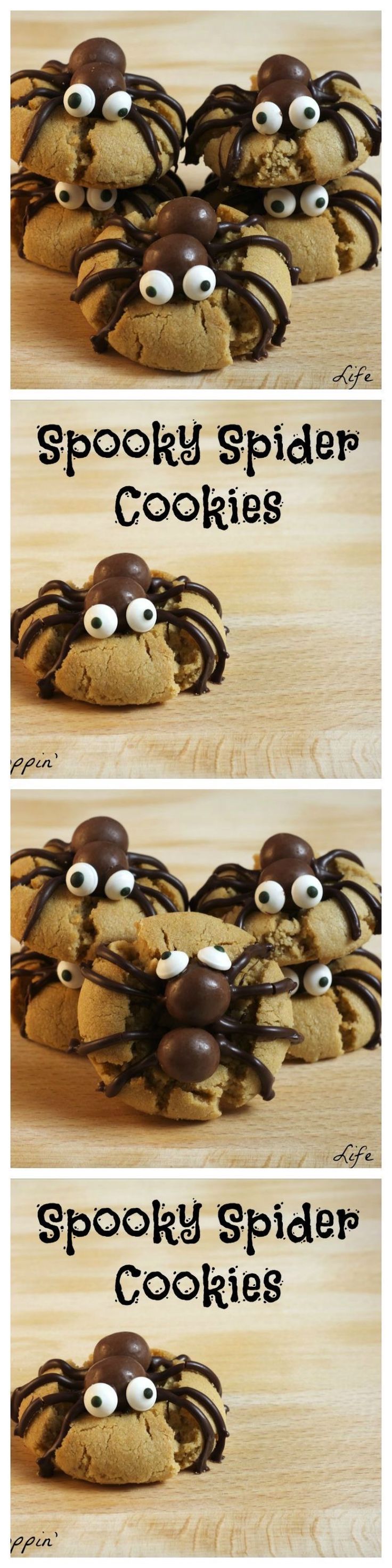 spider cookies with googly eyes on them