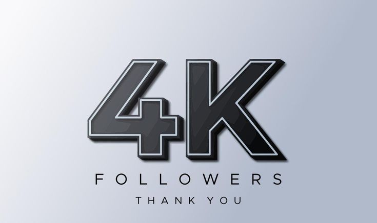 four 4k followers thank you