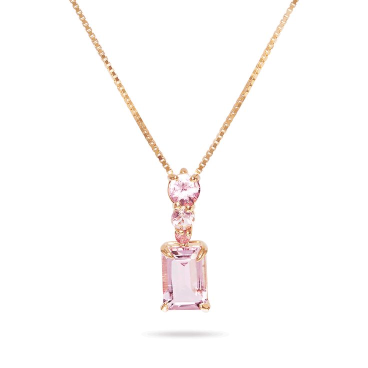 Sugarplum Candyland Necklace – STONE AND STRAND Luxury Gemstone Necklaces As A Gift For Her, Luxury Necklace With Rectangular Gemstone, Exquisite Pink Gemstone Necklaces, Dazzling Pink Gemstone Jewelry, Exquisite Pink Gemstone Necklace, Elegant Jewelry With Rectangular Gemstone Accents, Elegant Rectangular Gemstone Accented Jewelry, Elegant Pink Sapphire Gemstones Gift, Yellow Gold Pendant Jewelry With Accent Stones