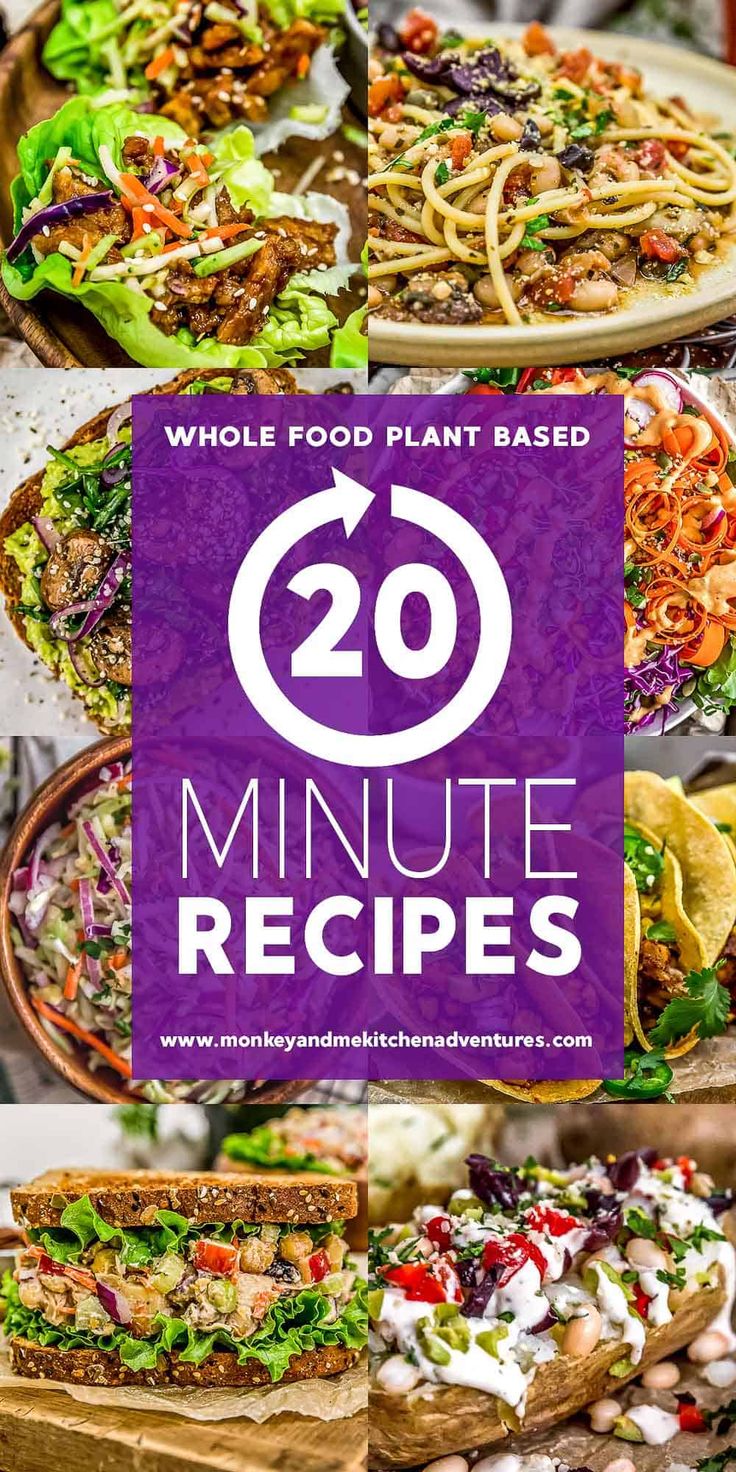 the ultimate guide to whole food plant based 20 minute recipes