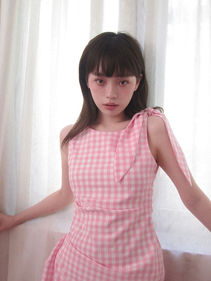 ❤︎not pnitch design sleeveless check dress❤︎ Culottes Skirt, Brand Guide, Pink Bubbles, Check Dress, Niche Design, Plaid Skirt, Girly Fashion, Plaid Skirts, Gothic Fashion