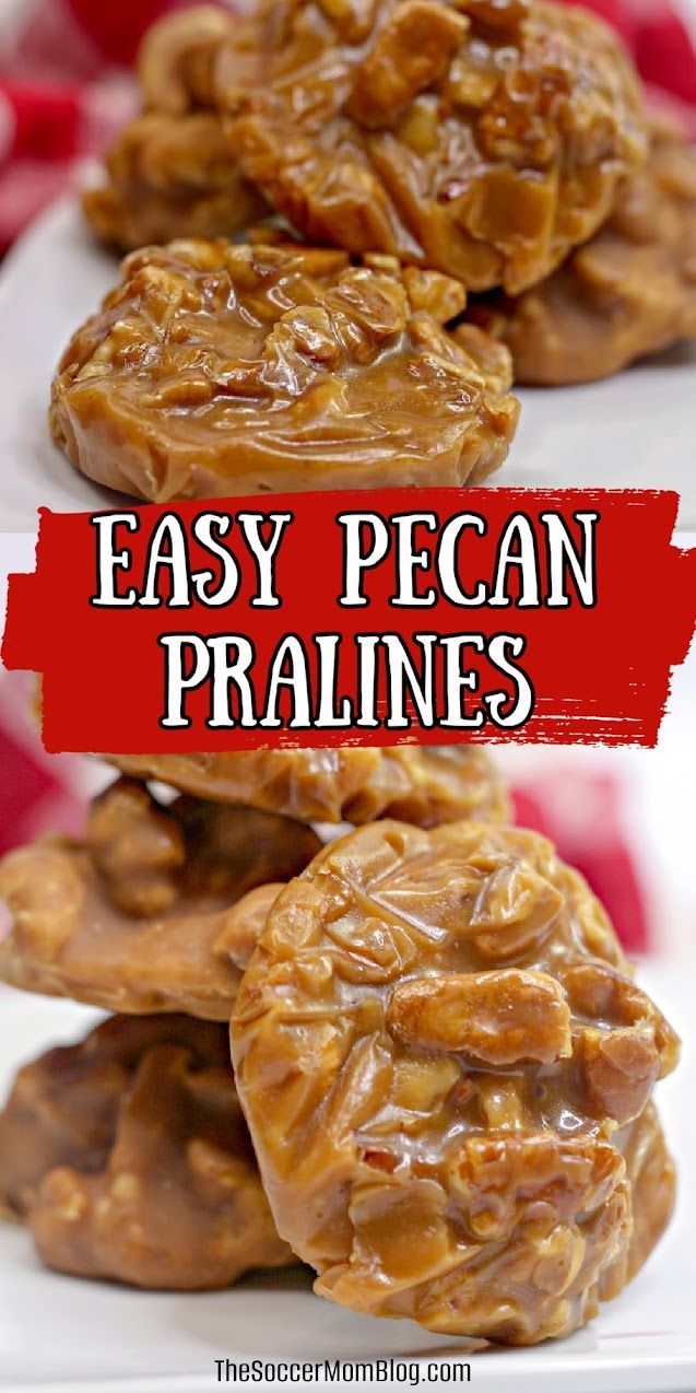 these easy pecan pralies are made with only three ingredients