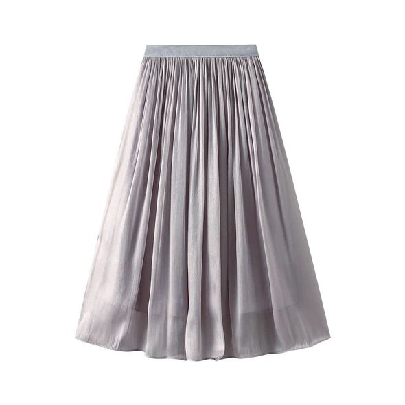 Silky Temperament Skirt Slim Fit Slim Midi Skirt – Dresslittly High Waisted A Line Skirt, Elegant Midi Skirt, Confirmation Dresses, Womens Long Skirt, Long Skirt Casual, New Y2k, Fishnet Dress, Organza Skirt, Skirt Casual