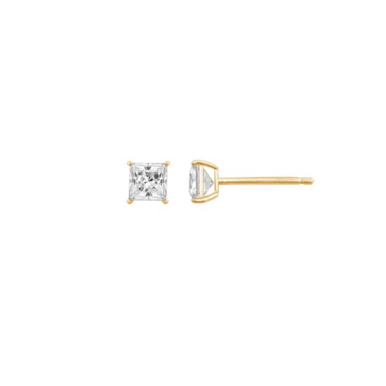 Crafted from real 10K solid gold, our dainty gold studs are tarnish free and 100% hypoallergenic—nickel free, lead free, and safe for even the most sensitive skin. They can be worn in the shower and will endure for years to come. Princess Cut Stud Earrings, Princess Cut Gold, Solitaire Earrings, Solid Gold Necklace, Solitaire Studs, Solid Gold Earrings, Halo Earrings Studs, Classic Earrings, Gold Stud Earrings