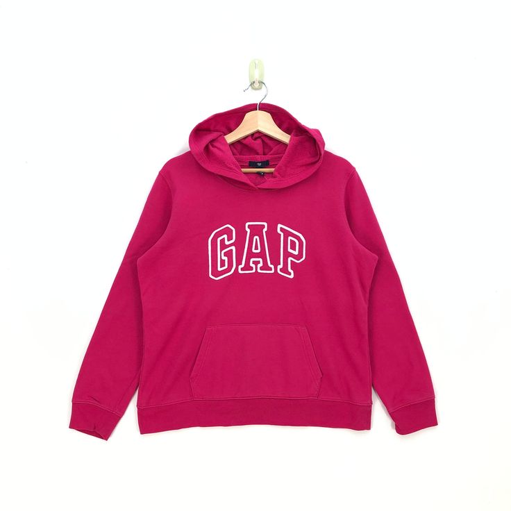 Vintage GAP Sweatshirt Hoodie GAP Sweater Hooded Jumper | BS19745.  Tag: Gap.  Size on tag: Large.  Manual Measurement (Laying Flat):  Chest Armpit to Armpit: 22 Inch.  Length: 23.5 Inch.  (Please compare this measurement with your favorite shirt.)  No Stain, No Hole.  Fabric Material: Duo-Blend, 40% Polyester / 60% Cotton.  In good Condition overall.   BS19745.  We do combine shipping.  Please Read Before Purchase. Drop your phone number. Tracking number can be tracked 3 - 5 days after shipment Winter Sweater With Embroidered Logo For Streetwear, Winter Streetwear Sweater With Embroidered Logo, Winter Streetwear Sweatshirt With Embroidered Logo, Embroidered Logo Sweats For Fall Streetwear, Fall Streetwear Sweats With Embroidered Logo, 90s Long Sleeve Winter Hoodie, Winter Varsity Hoodie With Logo Print, Pink Long Sleeve Hoodie With Embroidered Logo, Winter Athleisure Sweatshirt With Embroidered Logo