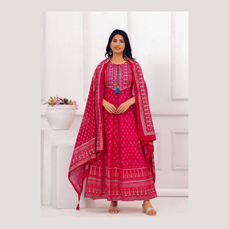 Kurta Palazzo Set,Rayon pink Printed Indian Anarkali kurta with pant and dupatta  Party wear ,Women Salwar Kameez ,Kurti Palazzo Set,  Item - Anarkali kurta with pant and dupatta color -  pink size m to xxl fabric - rayon Type: Fully stitched perfect for festival and marriage party Disclaimer : Due to different screen resolutions and camera quality color of this product may very. Wash Instructions - Wash Separately preferably. Do not Soak. Do not use harsh detergents. Payment - We accept PayPal Anarkali Sharara For Celebration During Navratri, Designer Pink Palazzo Set Maxi Length, Anarkali Palazzo Set With Dabka In Mulmul, Festive Pink Maxi Length Palazzo Set, Semi-stitched Long Palazzo Set For Navratri, Pink Palazzo Set With Dabka For Festivals, Pink Palazzo Set With Dabka For Festive Occasions, Eid Pink Palazzo Set With Dabka, Pink Dabka Palazzo Set For Eid