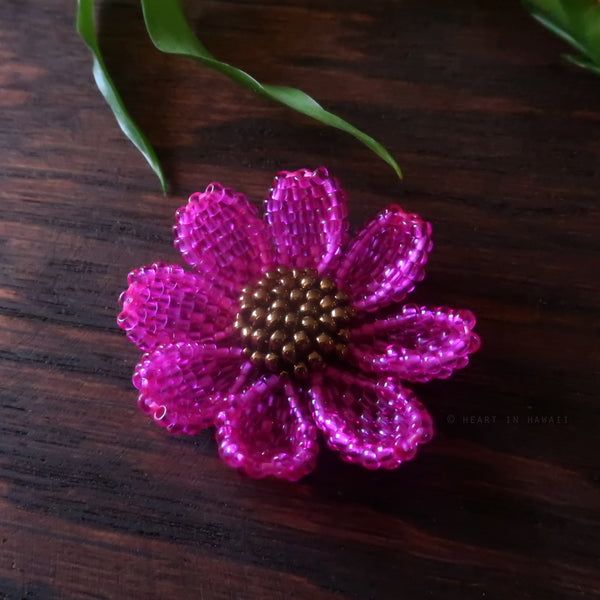 Handmade Pink Flower Brooches, Pink Flower Brooch For Gift, Beaded Butterfly Earrings, 3d Miniature, Beaded Flowers Patterns, Beadwork Embroidery, Butterfly Clutch, Artist Gifts, Stick Pins