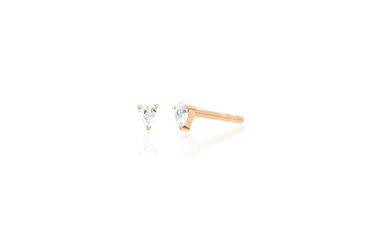 Our mini diamond pear stud earring features 0.11 carats of diamond set in 14k gold. Stud width measures: 2mm Stud height measures: 3mm Available in a single or a pair Pear Shaped Diamond, Gold Stud, Diamond Set, Stud Earring, Pear Shaped, Pear, Sparkle, White Gold, Yellow Gold