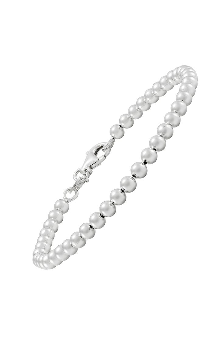 Dainty beads are structured side-by-side in this simplistic bracelet, offering a simplistic streamlined piece, crafted in sterling silver. Bracelet measures 7 1/2 inches in length and features a lobster clasp. Piece comes with a ".925" sterling silver quality stamp as a symbol of guaranteed product quality. Made in Italy. Silpada Jewelry, Pearl Necklace, Silver Bracelet, 925 Sterling Silver, Beads, Sterling Silver, Silver