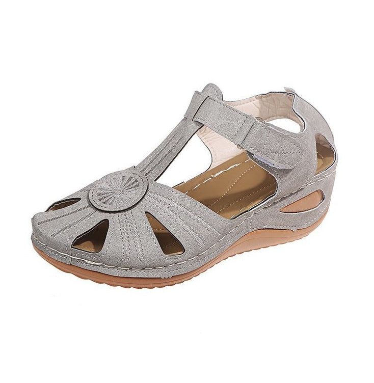 Product Information:Upper material: artificial PUToe shape: round toeProduct category: sandalsSole Material: RubberInside material: imitation leatherWearing style: buckleHeel shape: flat heelHeel height: flat heelSize: 35,36,37,38,39,40,41,42,43Heel height : Flat heelSize Information:Package Content:Sandals X1 Summer T-strap Sandals With Arch Support, Textured Footbed T-strap Sandals, Comfortable Adjustable Wedge Sandals With Round Toe, Spring T-strap Sandals With Arch Support, Adjustable Closed Toe Wedge Sandals, Comfortable Synthetic T-strap Sandals, Adjustable Comfortable Wedge Sandals, Comfortable Adjustable Closed Toe Wedge Sandals, Spring Comfortable T-strap Sandals With Round Toe