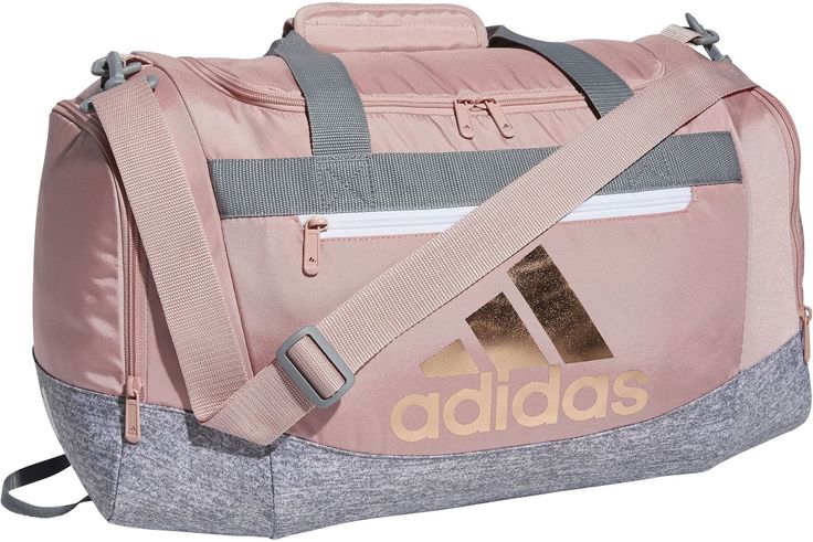 Keep your options open with this adidas duffel bag. Ready for whatever workout your trainer throws at you, this small-size bag lets you easily pack up your gear thanks to a roomy main compartment and zip pockets at the ends. A pad on the carry strap keeps things comfortable even when your bag feels heavy. Fit & Design: Dimensions: 20.5" x 11" x 11.75" Volume: 44.5 L Durable fabric Front zip pocket and end zip pockets Adjustable detachable shoulder strap with movable pad Dual carry handles with p Cheap Adidas Crossbody Shoulder Bag, Cheap Casual Adidas Shoulder Bag, Cheap Red Gym Bag For Everyday Use, Cheap Green Nylon Gym Bag, Luxury Sporty Shoulder Bag With Multiple Compartments, Cheap Trendy Black Duffle Bag, Cheap Sports Duffle Bag With Shoe Compartment, Affordable Blue Rectangular Gym Bag, Casual Cheap Blue Gym Bag